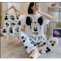 New Nightwear Cotton Short Sleeve Pajamas Cartoon Mickey